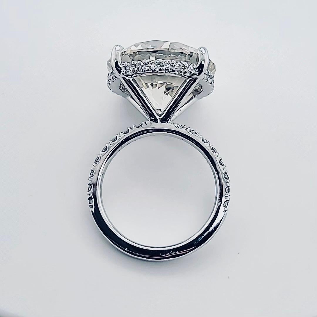 20 carat round diamond ring