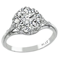 Anello di fidanzamento con diamante certificato GIA da 2.05 carati