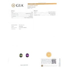 Natural Color Change Alexandrite Stone 2.06 carats with GIA Report / JupiterGem
