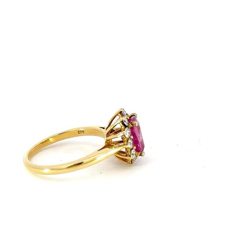 Contemporary Tiffany GIA Certified 2.06 Carat vivid Pink Sapphire 18K Gold Tiffany & Co. Ring For Sale