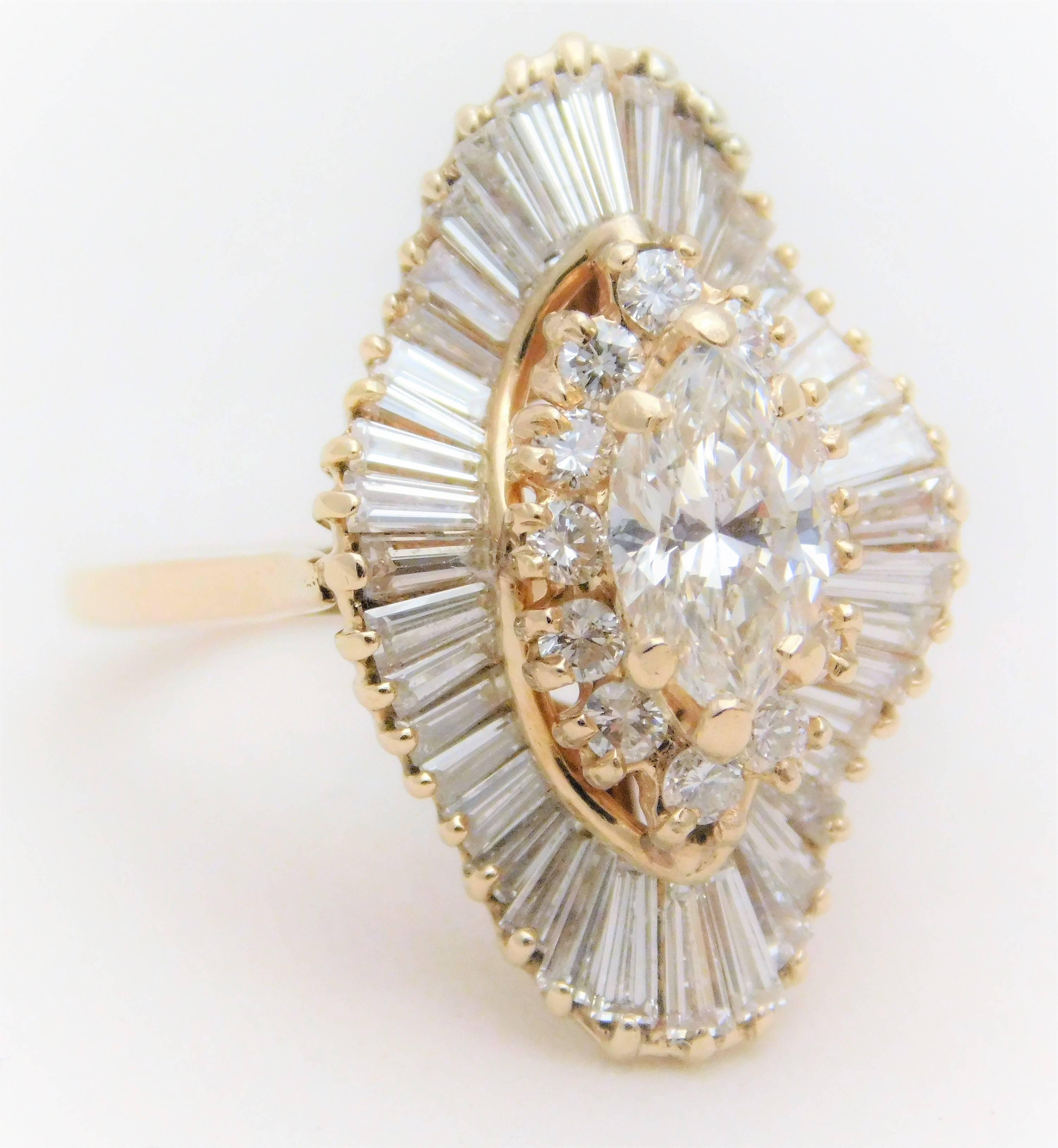 marquise ballerina ring