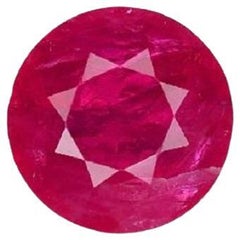 GIA Certified 2.06 Carat Round Ruby