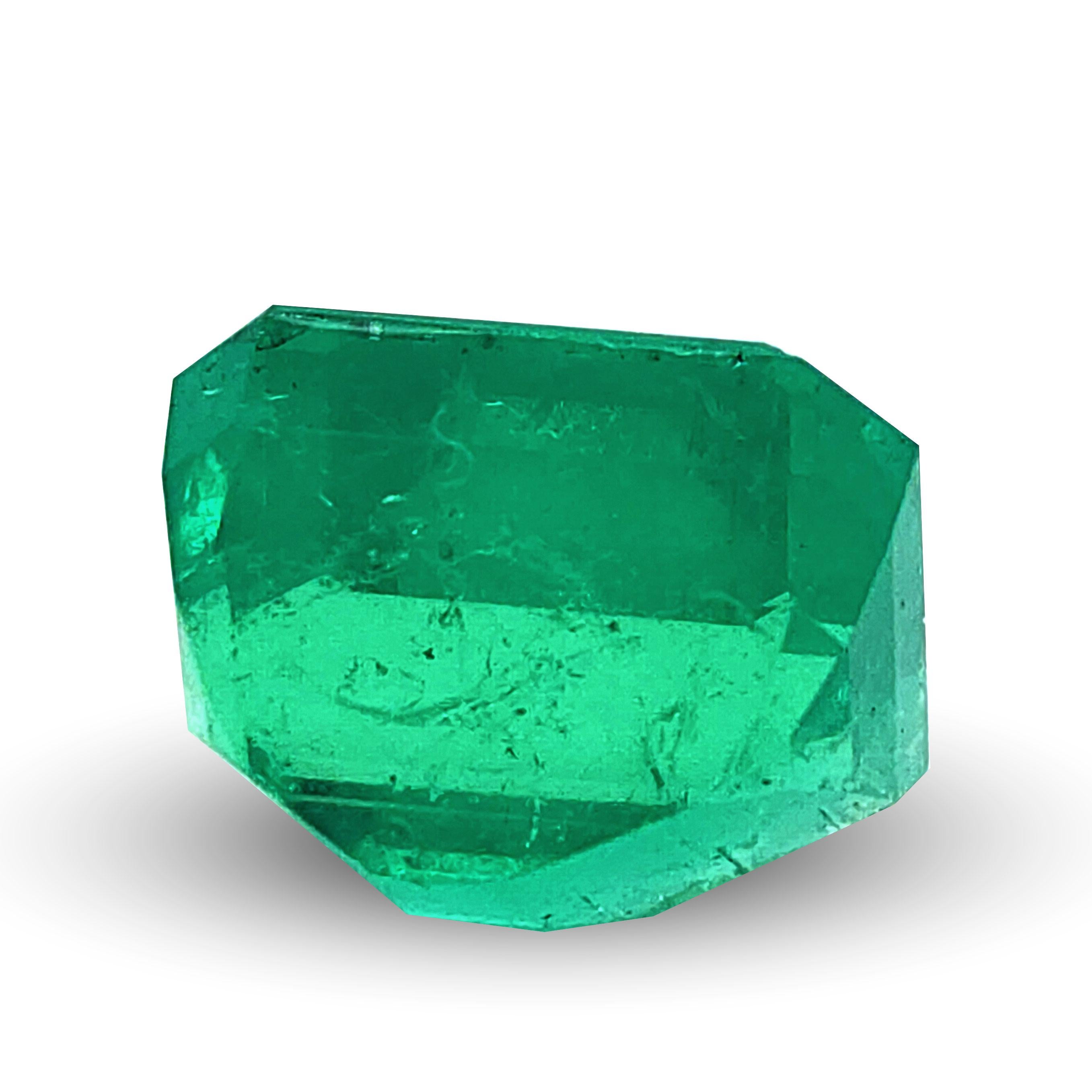 Mixed Cut GIA Certified 2.07 carats Colombian Emerald  For Sale
