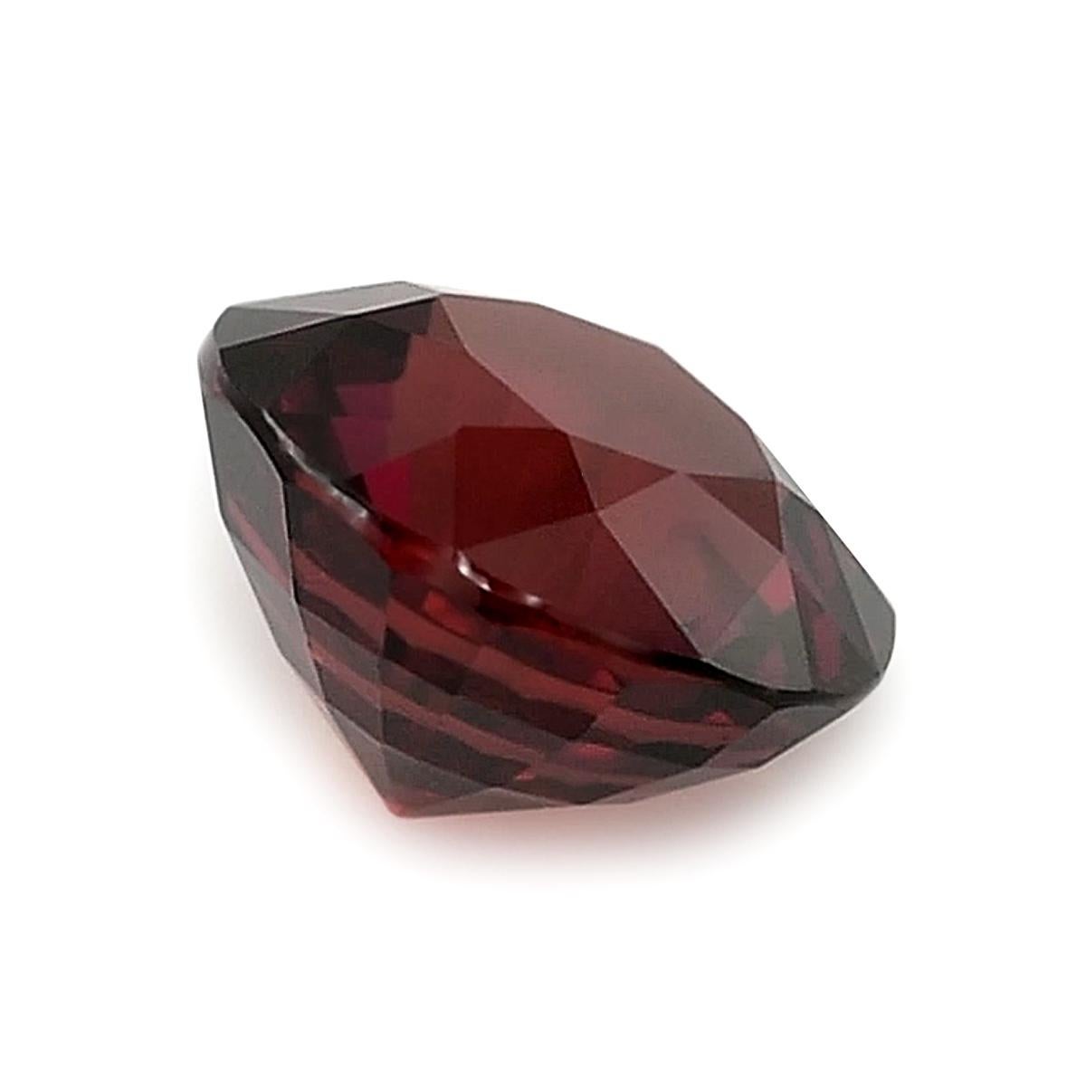 Mixed Cut GIA Certified 2.07 Carats Unheated Orangy Red Ruby  For Sale