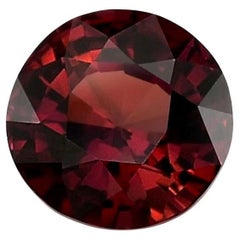 GIA Certified 2.07 Carats Unheated Orangy Red Ruby 