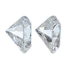 GIA-zertifiziertes 2,07ct Paar herzförmiger Diamanten