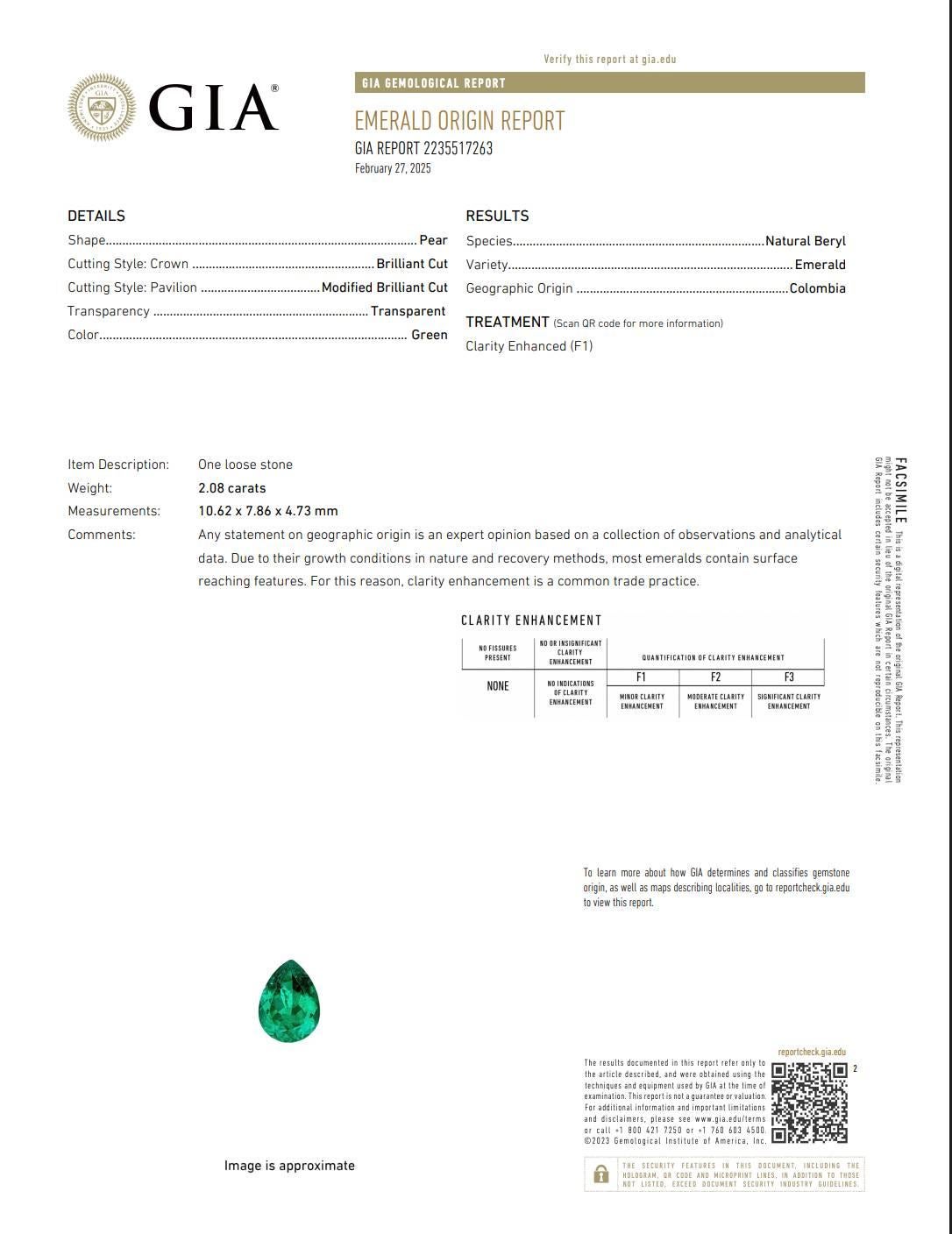 GIA zertifiziert 2,08 Karat natürlichen kolumbianischen Smaragd & Diamant-Platin-Ring für Damen oder Herren im Angebot
