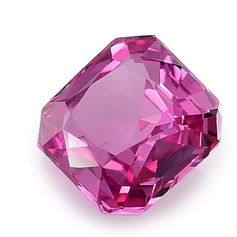 Mixed Cut GIA Certified 2.08 Carats Unheated Pink Sapphire  For Sale