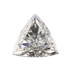 GIA certified 2.08 ct Trillion — H / SI2 VG VG faint fluorescent.