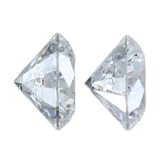GIA Certified 2.08ct Pair of Round-Shaped Diamonds