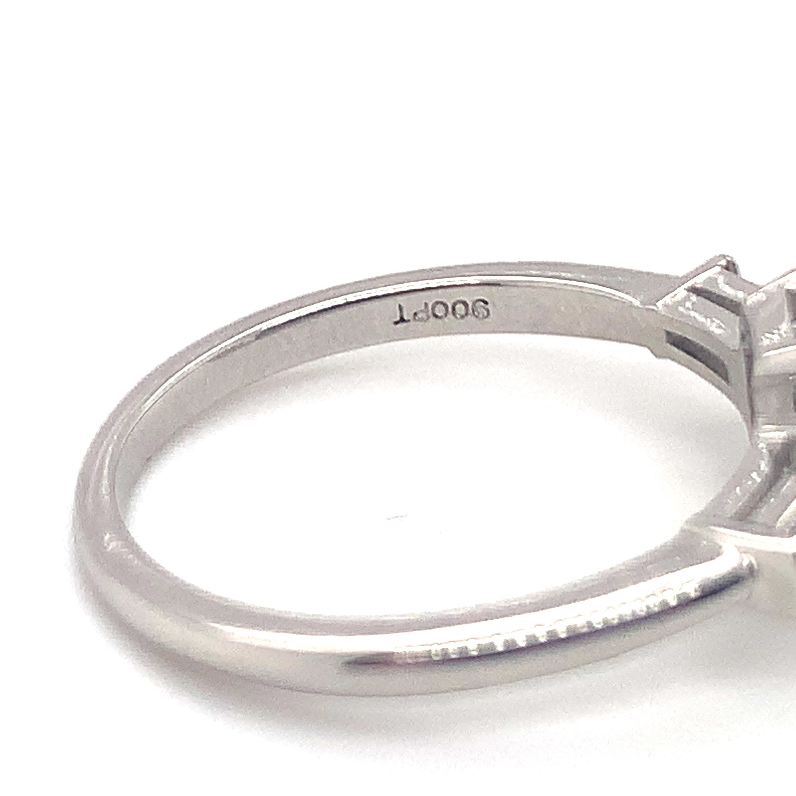 Women's GIA Certified 2.09 Carat Diamond Platinum Engagement Ring For Sale