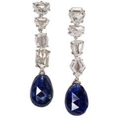 Sapphire Drop Earrings