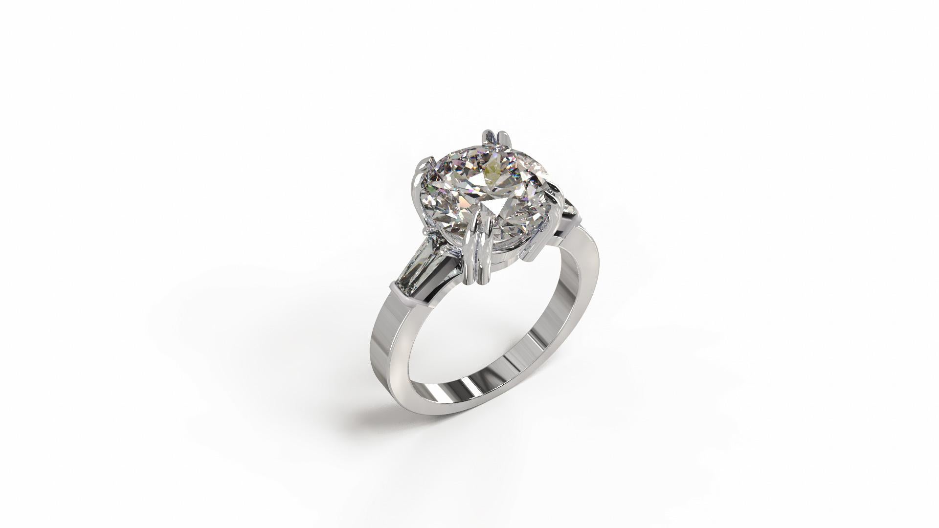 Diamant taille brillant rond certifié GIA de 1,91 carat, propre à 100 % Neuf à Chicago, IL