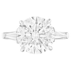 GIA-zertifizierter 2,02 Karat Diamant im Rundschliff D Farbe VVS1 Reinheitsring aus 18 Karat Gold
