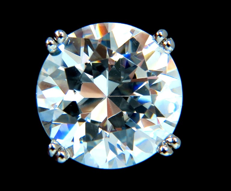 GIA Certified 21 11 Carat D VVs1 Type 2a Round Diamond Engagement Ring