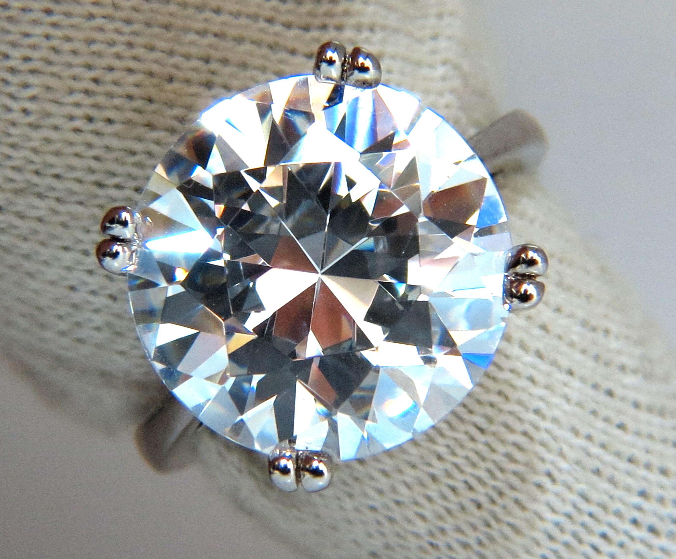 Modern GIA Certified 21.11 Carat D-VVs1 Type 2a Round Diamond Engagement Ring