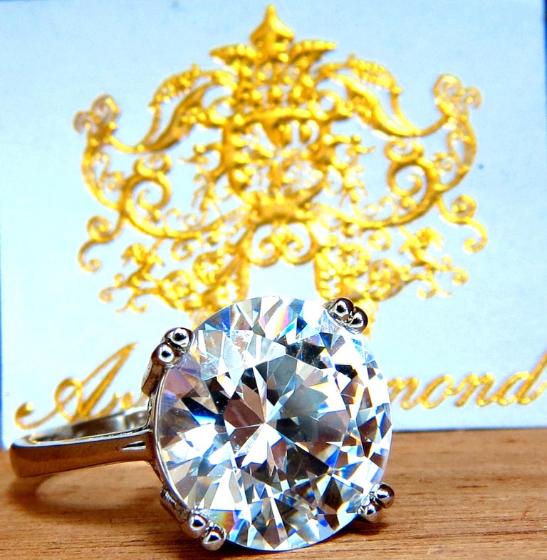 GIA Certified 21 11 Carat D VVs1 Type 2a Round Diamond Engagement Ring