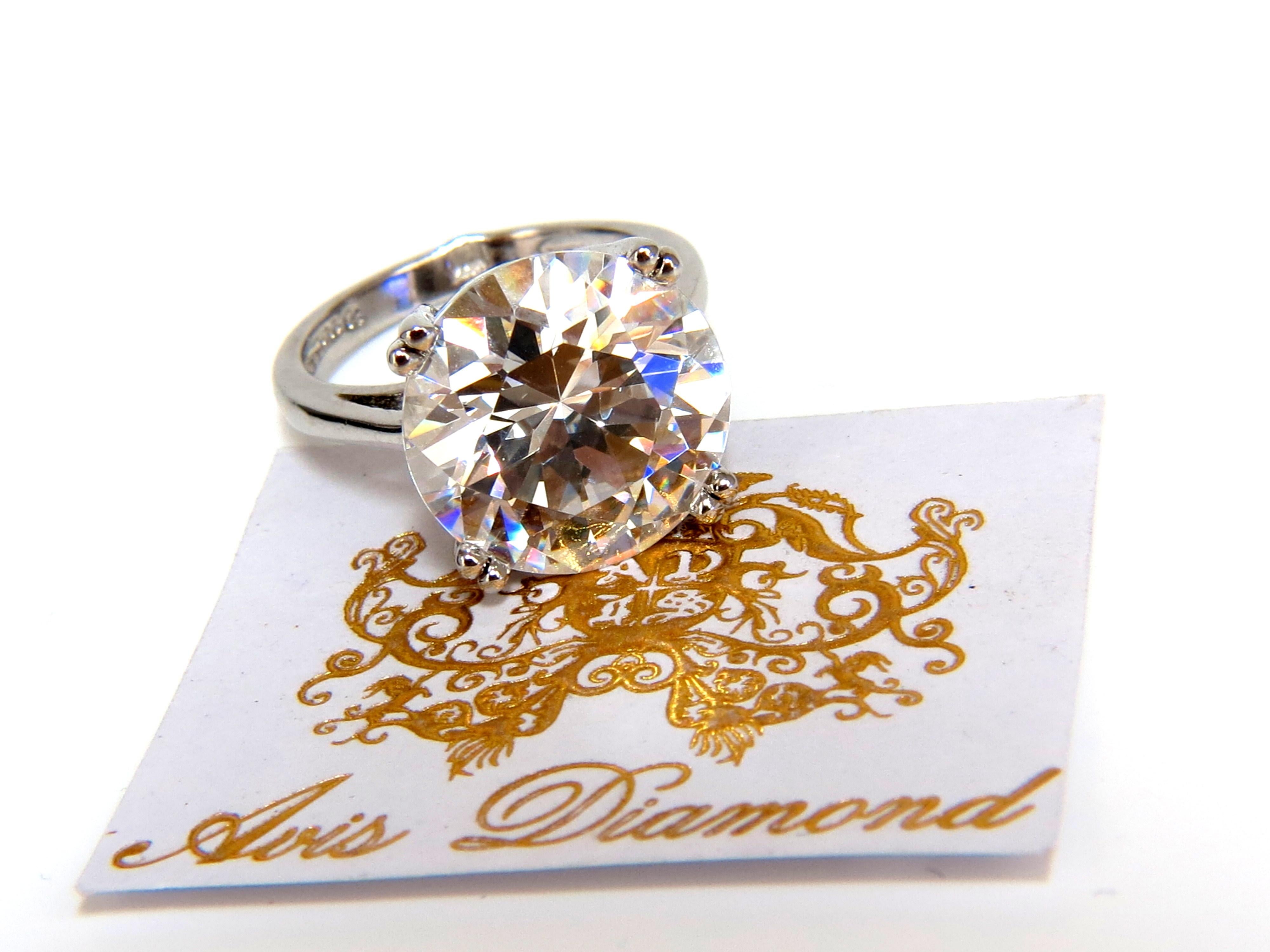 GIA Certified 21.11 Carat D-VVs1 Type 2a Round Diamond Engagement Ring 1