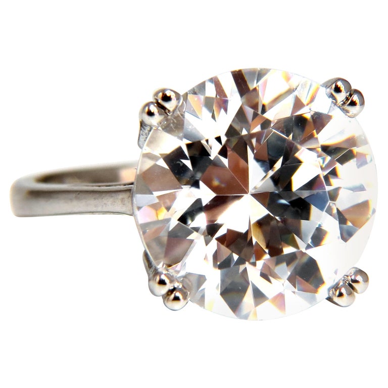 GIA Certified 21 11 Carat D VVs1 Type 2a Round Diamond Engagement Ring
