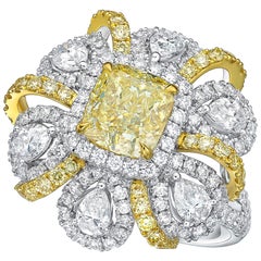 GIA Certified 2.13 Carat VS Quality U-V Diamond Ring