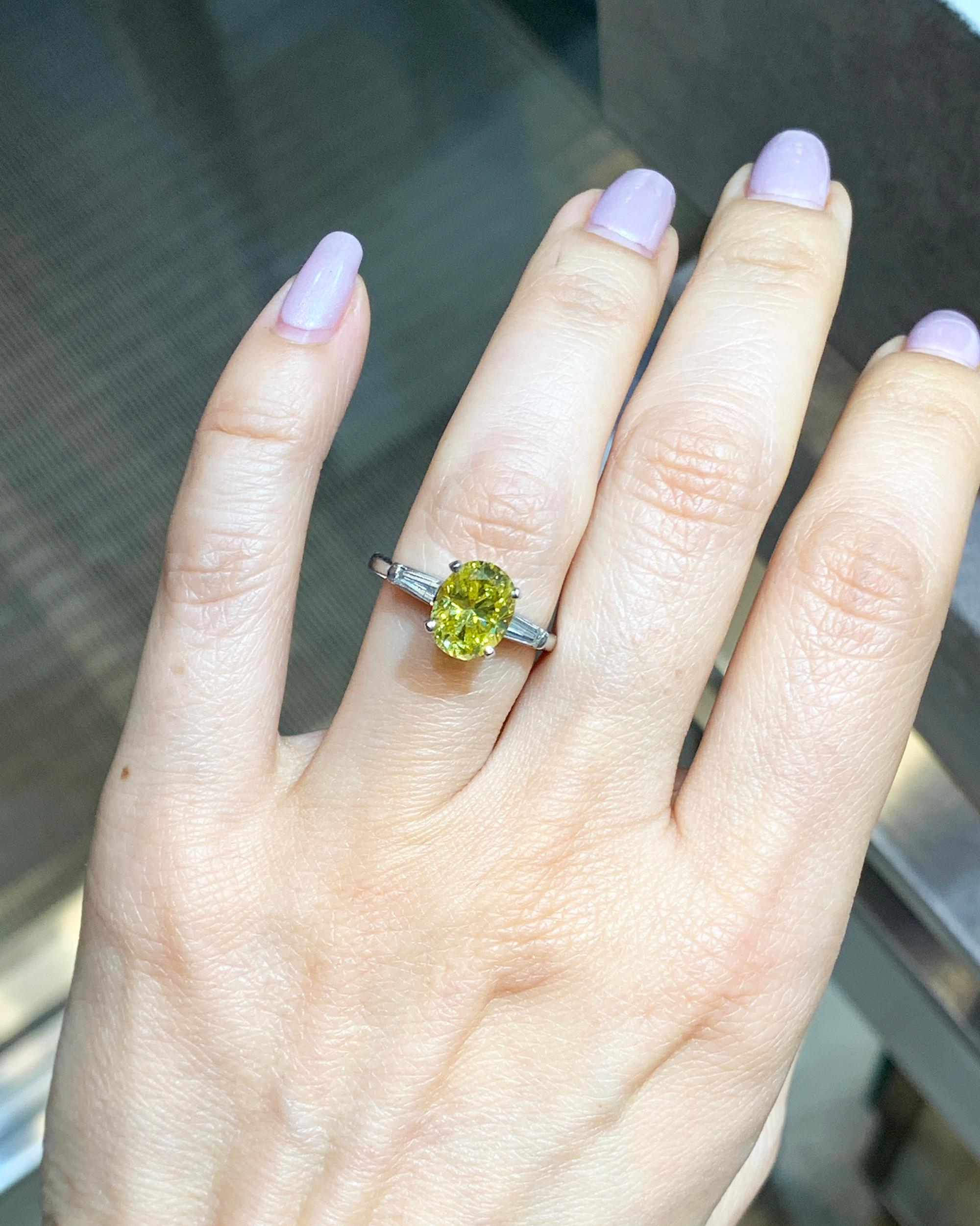 3 carat fancy yellow diamond