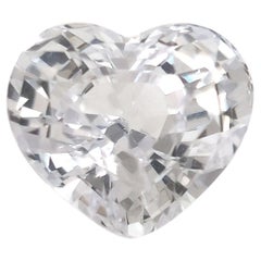 GIA Certified 2.14 Carats Heated White Sapphire