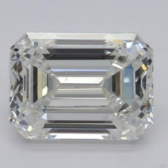 GIA Certified 2.15 Carat Hidden Halo Emerald Solitaire Diamond Ring