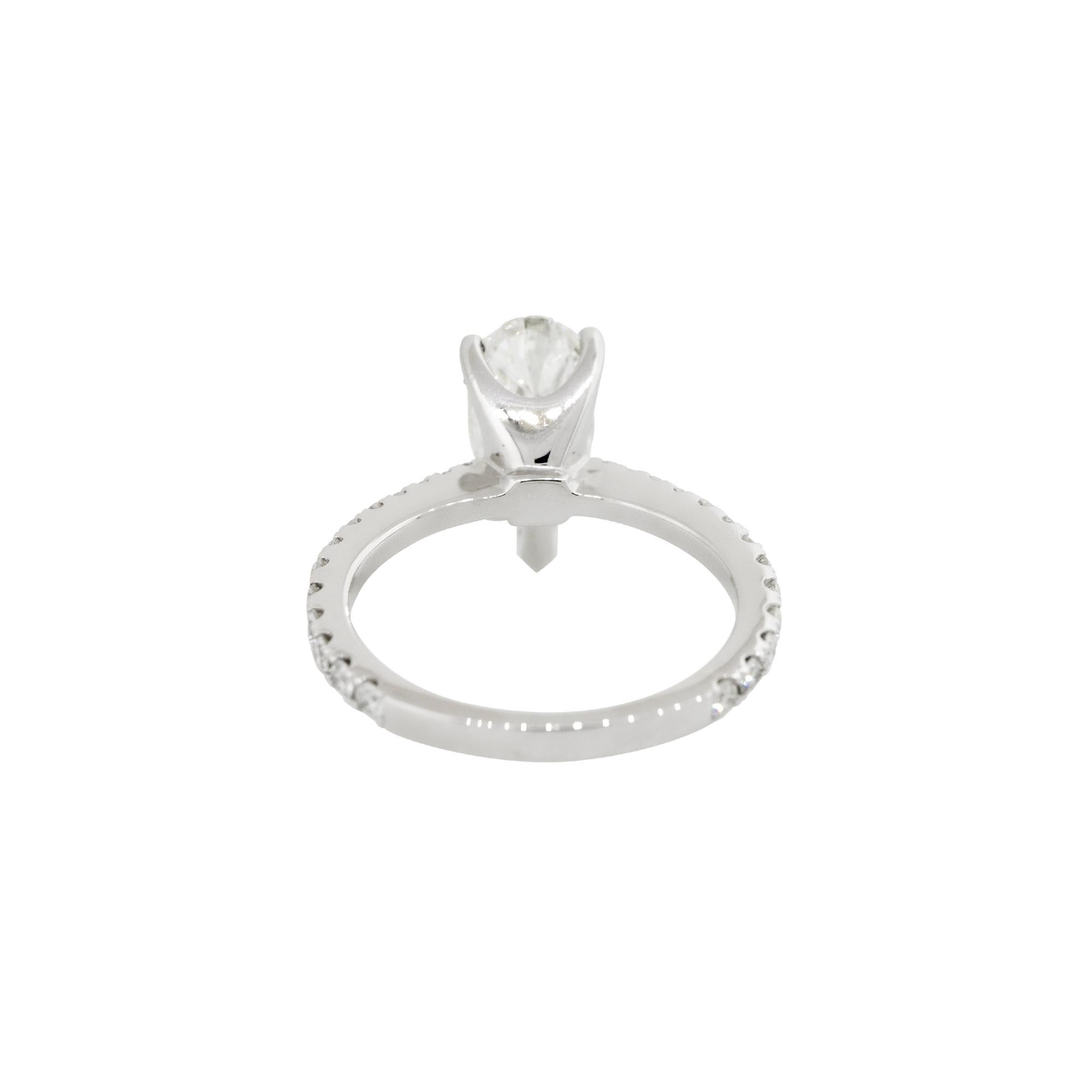 Women's GIA Certified 2.16 Carat Pear Shaped Diamond Engagement Ring 18 Karat in Stock