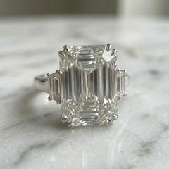 GIA Certified 21.67-carat emerald-cut diamond ring