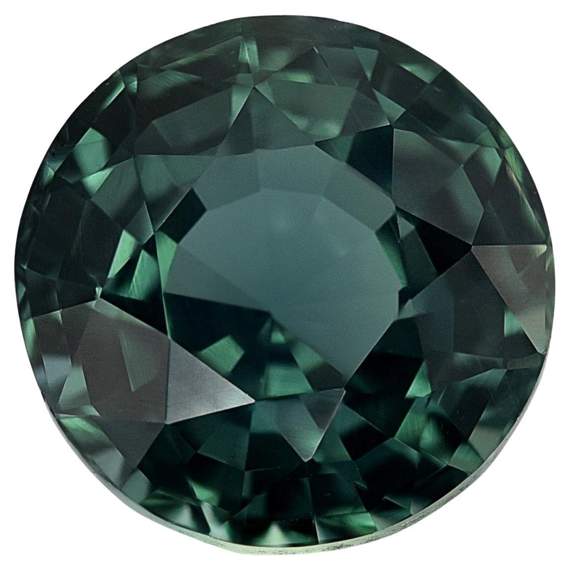 GIA Certified 2.19 Carats Unheated Green Blue Sapphire