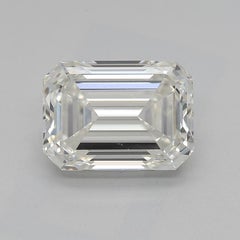 GIA Certified 2.2 Carat Emerald & Baguette Three-Stone Diamond Ring