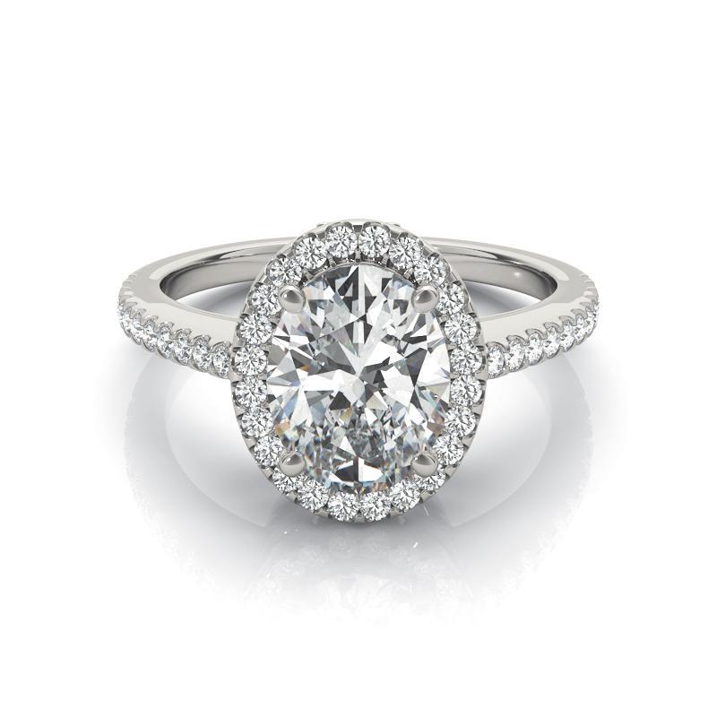 Oval Cut GIA Certified 2.2 Carat Oval Halo Filigree Basket  Diamond Ring For Sale