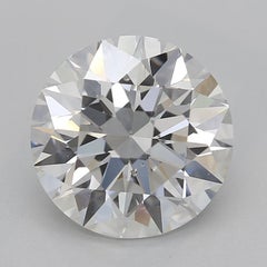 GIA Certified 2.2 Carat Round Flower Bloom Cathedral Platinum Diamond Ring