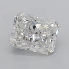 GIA Certified 2.2 Carat Solitaire Radiant Halo Infinity Diamond Ring