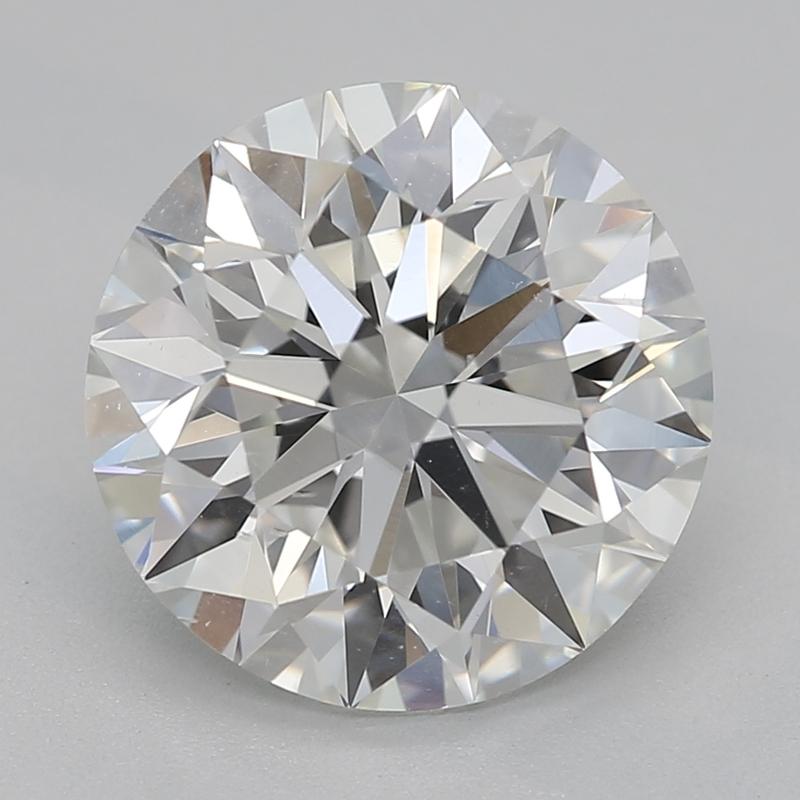 Discover a truly mesmerizing diamond ring that radiates elegance and sophistication. This remarkable piece features a stunning center stone, a round diamond weighing 2.20 , illuminating the surrounding with its incredible brilliance. Graded H and