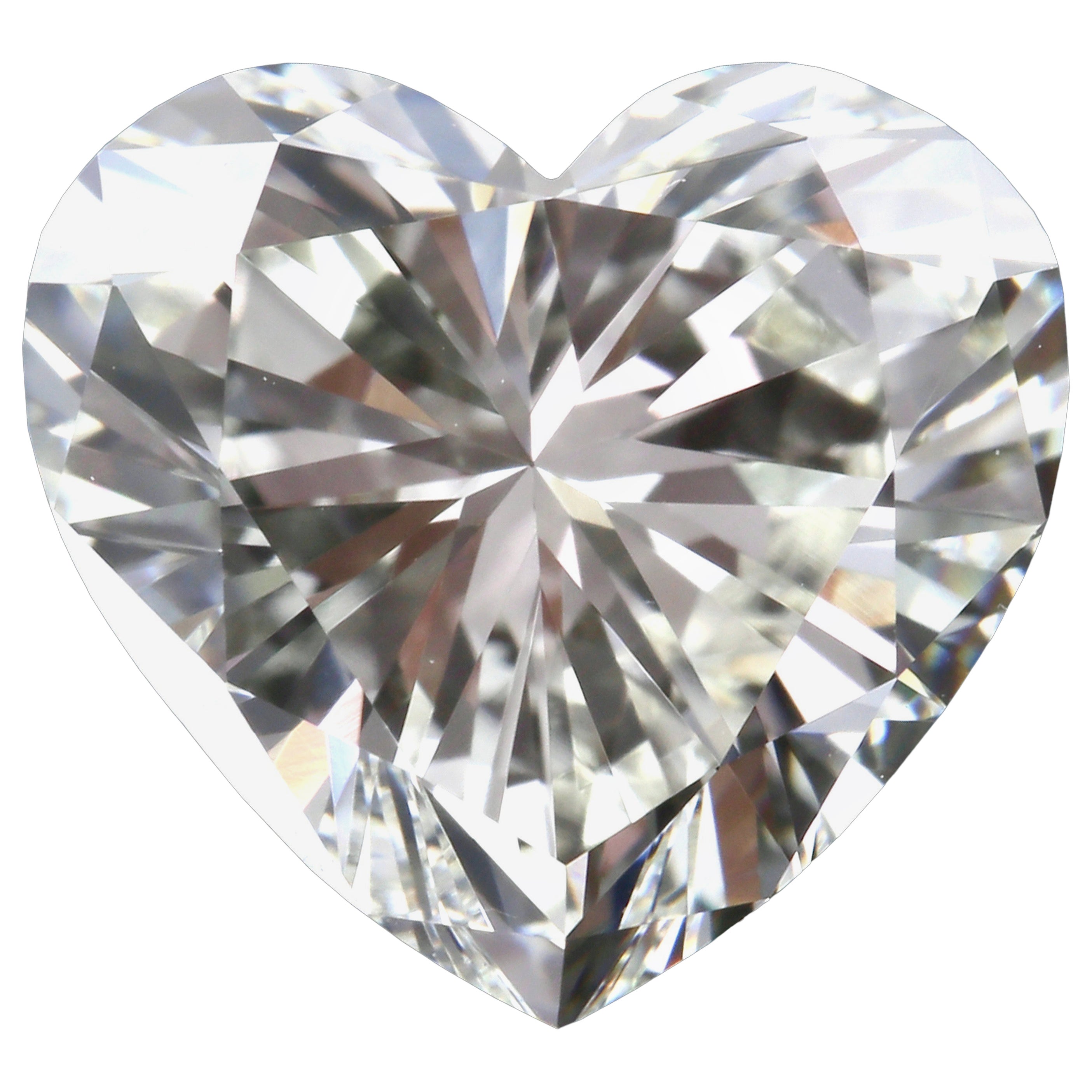Gia certified 2.20 carats Heart shape natural diamond K- Vvs2 Vg VG None Gia