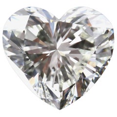 Gia certified 2.20 carats Heart shape natural diamond K- Vvs2 Vg VG None Gia