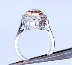 GIA Certified 2.20ct Fancy Light Brown Yellow Diamond Ring 14kt Gold