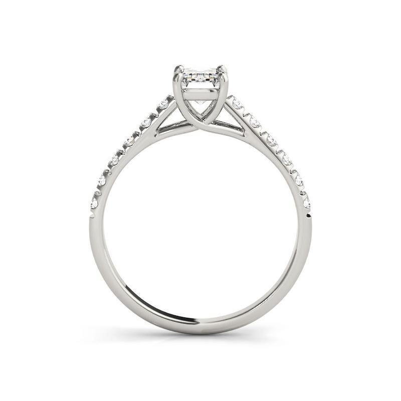 GIA Certified 2.20ct Radiant Pave Trellis Entwined Prong Diamond Ring in Platino In condizioni Nuovo a New York, NY