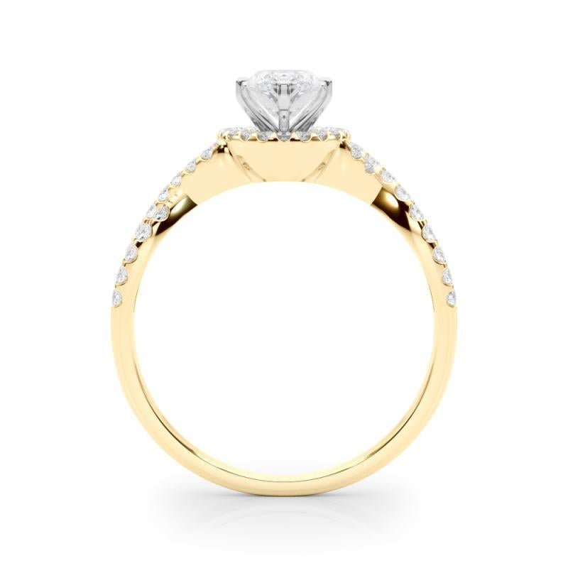 GIA zertifiziert 2.21 Karat Solitär Marquise Halo Unendlichkeit Diamantring im Zustand „Neu“ im Angebot in New York, NY