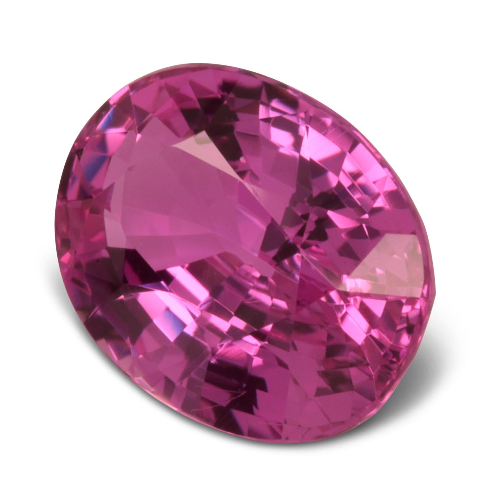 Mixed Cut GIA Certified 2.21 Carats Unheated Pink Sapphire  For Sale