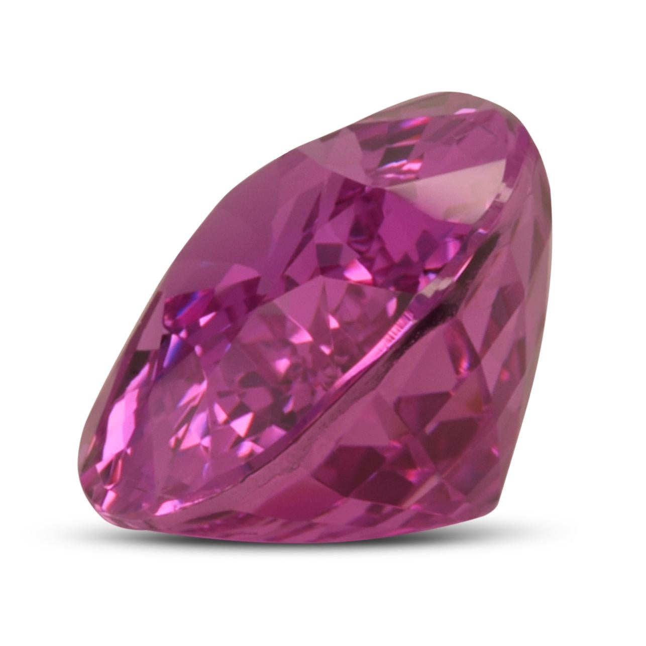 GIA Certified 2.21 Carats Unheated Pink Sapphire  In New Condition For Sale In Los Angeles, CA