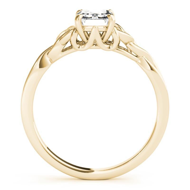 GIA zertifiziert 2,22 Karat Keltischer Knoten Smaragd Solitär Diamantring im Zustand „Neu“ im Angebot in New York, NY
