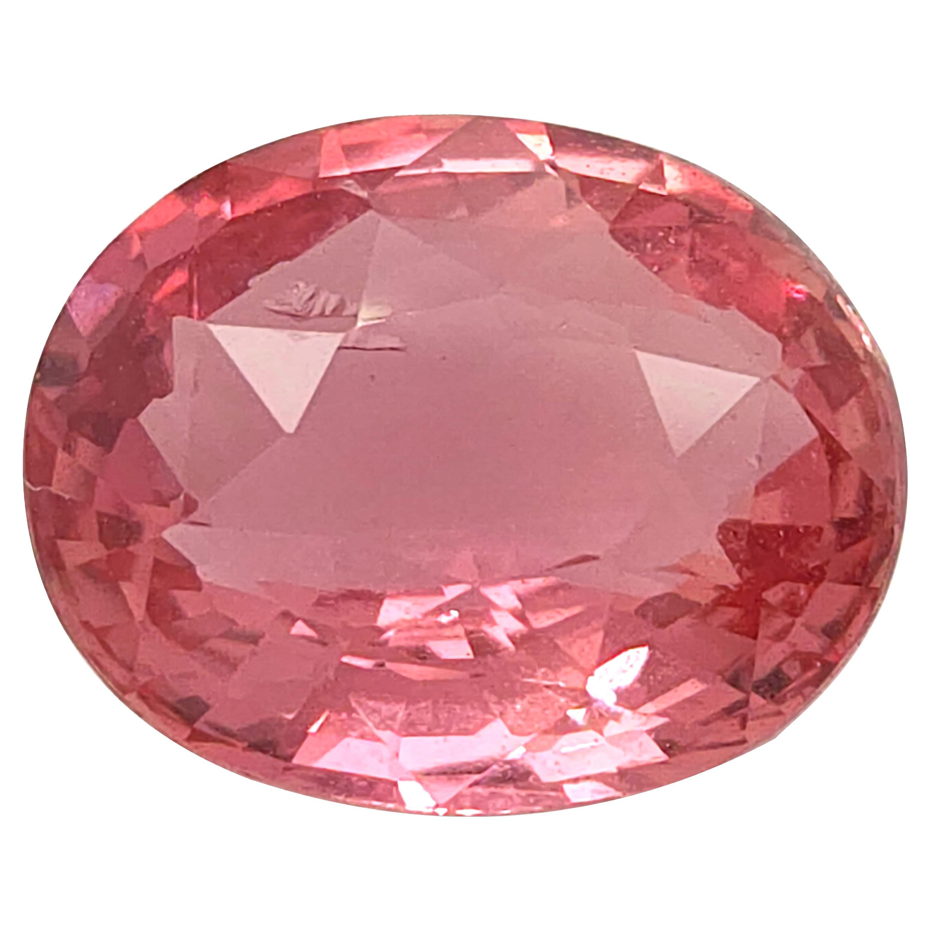 GIA Certified 2.25 Carats Heated Padparadscha Sapphire  For Sale