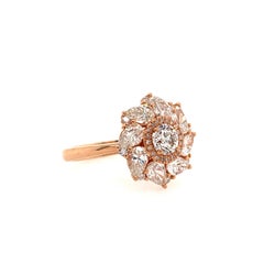 GIA Certified 2.26 Carat Round and Pear Diamond Ring