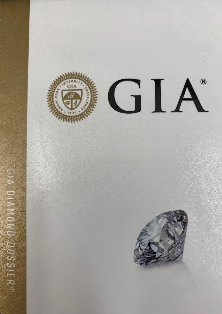 GIA Certified 2.26 Carat Round and Pear Diamond Ring For Sale at 1stDibs