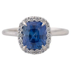 Sapphire Cluster Rings