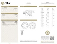 GIA Certified 2.28 Carat Three Stone Round Diamond Platinum Engagement Ring