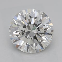 GIA Certified 2.2ct Round Tulip Halo Engraved Trellis Diamond Ring