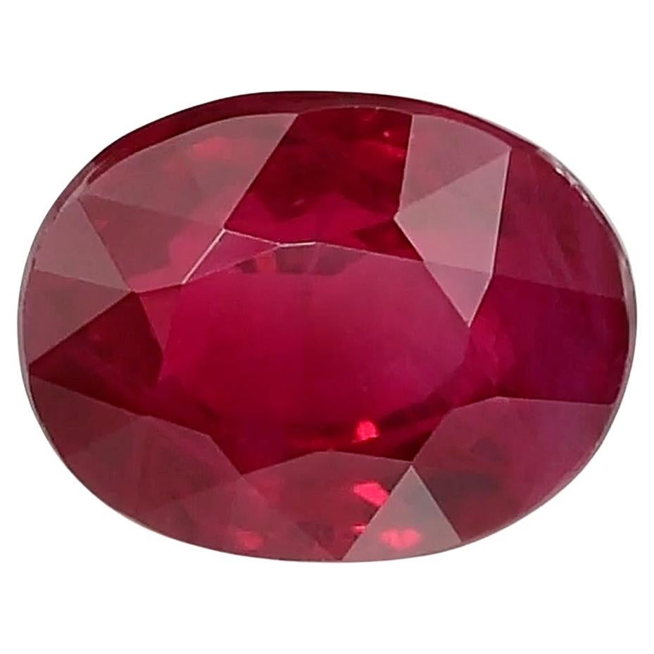 GIA Certified 2.32 Carats "Pigeon's Blood" Burma Ruby  For Sale